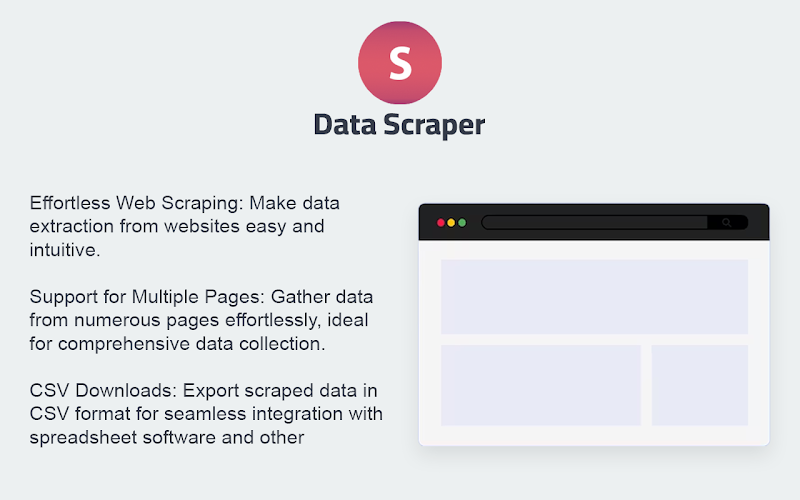 Data Scraper - Chrome extension