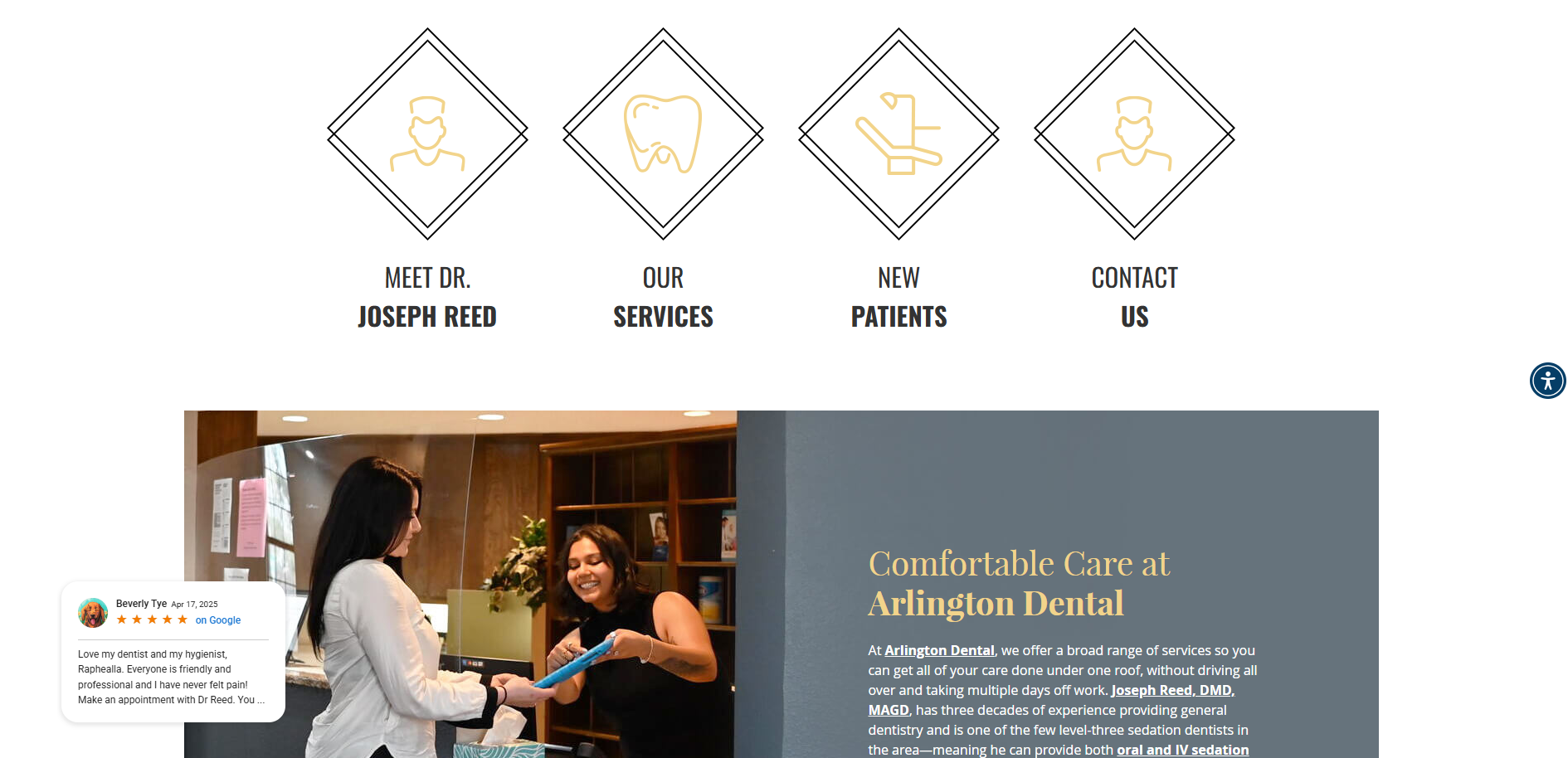 Screenshot of web app