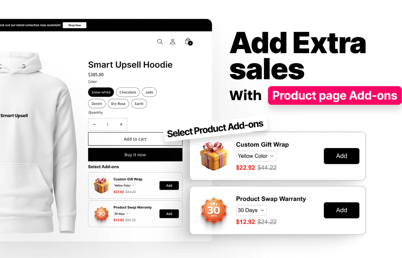 Screenshot of web app